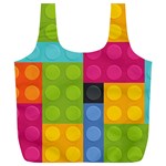 pink Building Blocks Full Print Recycle Bag (XL)