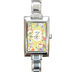 Easter Unicorn Rectangle Italian Charm Watch