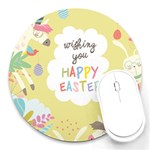 Easter Unicorn Round Mousepad