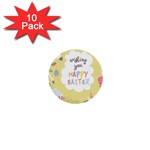 Easter Unicorn 1  Mini Button (10 pack) 