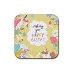 Easter Unicorn Rubber Coaster (Square)