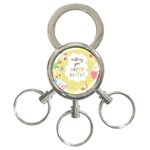 Easter Unicorn 3-Ring Key Chain