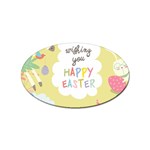 Easter Unicorn Sticker (Oval)