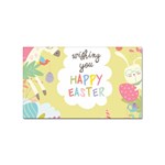 Easter Unicorn Sticker (Rectangular)