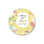 Easter Unicorn Magnet 3  (Round)