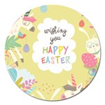 Easter Unicorn Magnet 5  (Round)