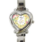 Easter Unicorn Heart Italian Charm Watch