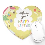 Easter Unicorn Heart Mousepad