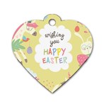 Easter Unicorn Dog Tag Heart (Two Sides)