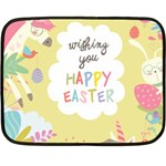 Easter Unicorn Double Sided Fleece Blanket (Mini)