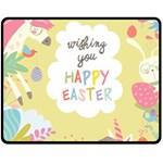 Easter Unicorn Fleece Blanket (Medium)