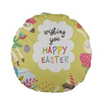 Easter Unicorn Standard 15  Premium Round Cushion 