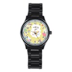 Easter Unicorn Stainless Steel Round Watch