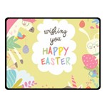 Easter Unicorn Double Sided Fleece Blanket (Small)