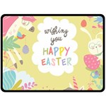 Easter Unicorn Double Sided Fleece Blanket (Large)