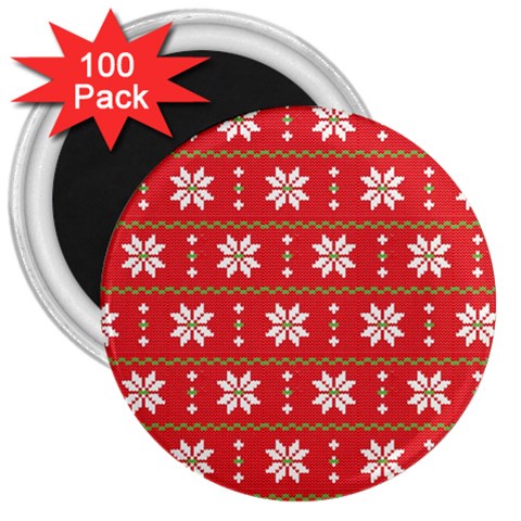 xmas0024 3  Magnet (100 pack) from ArtsNow.com Front