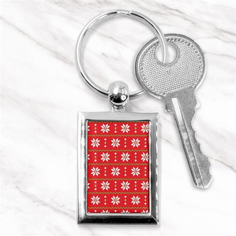 xmas0024 Key Chain (Rectangle) from ArtsNow.com Front