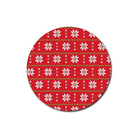 xmas0024 Rubber Coaster (Round) from ArtsNow.com Front