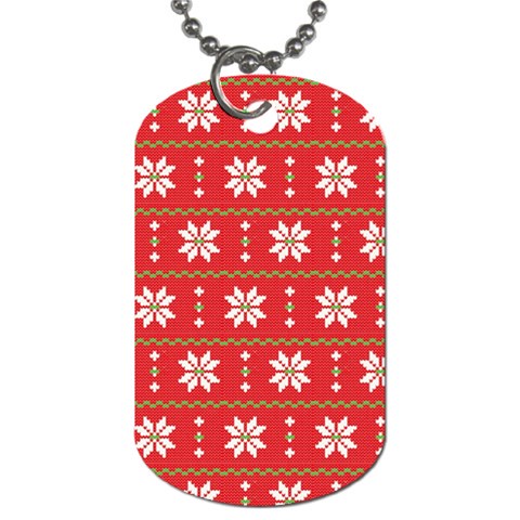 xmas0024 Dog Tag (One Side) from ArtsNow.com Front