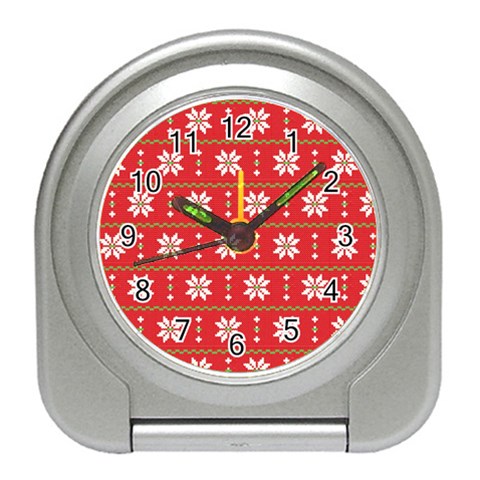 xmas0024 Travel Alarm Clock from ArtsNow.com Front