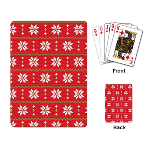 xmas0024 Playing Cards Single Design from ArtsNow.com Back