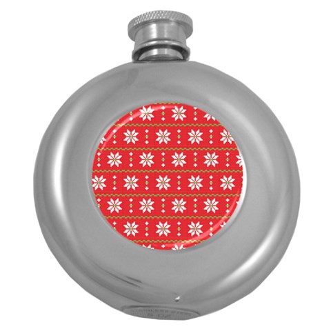 xmas0024 Hip Flask (5 oz) from ArtsNow.com Front