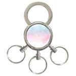 Watercolor Gradient Ombre 3-Ring Key Chain