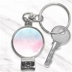 Watercolor Gradient Ombre Nail Clippers Key Chain