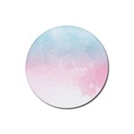 Watercolor Gradient Ombre Rubber Coaster (Round)