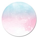 Watercolor Gradient Ombre Magnet 5  (Round)