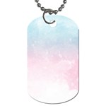 Watercolor Gradient Ombre Dog Tag (One Side)