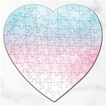 Watercolor Gradient Ombre Jigsaw Puzzle (Heart)