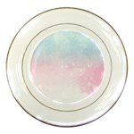 Watercolor Gradient Ombre Porcelain Plate