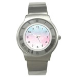 Watercolor Gradient Ombre Stainless Steel Watch