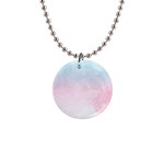 Watercolor Gradient Ombre 1  Button Necklace