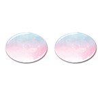 Watercolor Gradient Ombre Cufflinks (Oval)