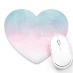 Watercolor Gradient Ombre Heart Mousepad