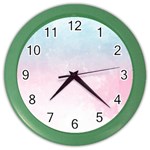 Watercolor Gradient Ombre Color Wall Clock