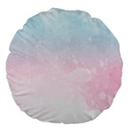 Watercolor Gradient Ombre Large 18  Premium Round Cushion 