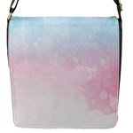 Watercolor Gradient Ombre Flap Closure Messenger Bag (S)