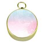 Watercolor Gradient Ombre Gold Compass