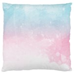 Watercolor Gradient Ombre Large Flano Cushion Case (One Side)