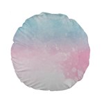 Watercolor Gradient Ombre Standard 15  Premium Flano Round Cushion 