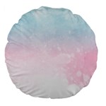 Watercolor Gradient Ombre Large 18  Premium Flano Round Cushion 