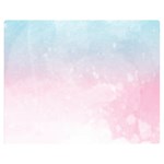 Watercolor Gradient Ombre Double Sided Flano Blanket (Medium)