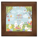 easter bunnies Framed Tile