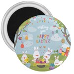 easter bunnies 3  Magnet