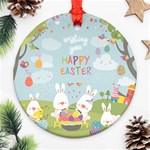 easter bunnies Ornament (Round)