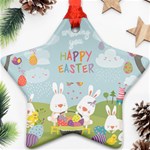 easter bunnies Ornament (Star)