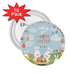 easter bunnies 2.25  Button (10 pack)